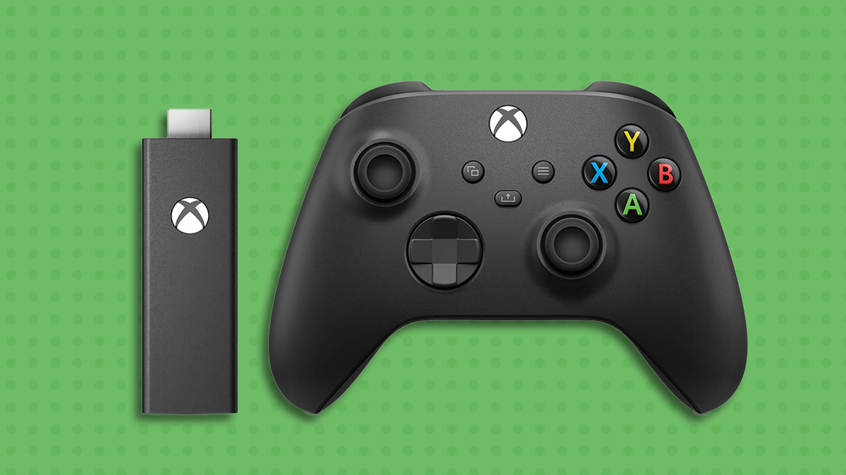 Un mockup dello stick di streaming Xbox.