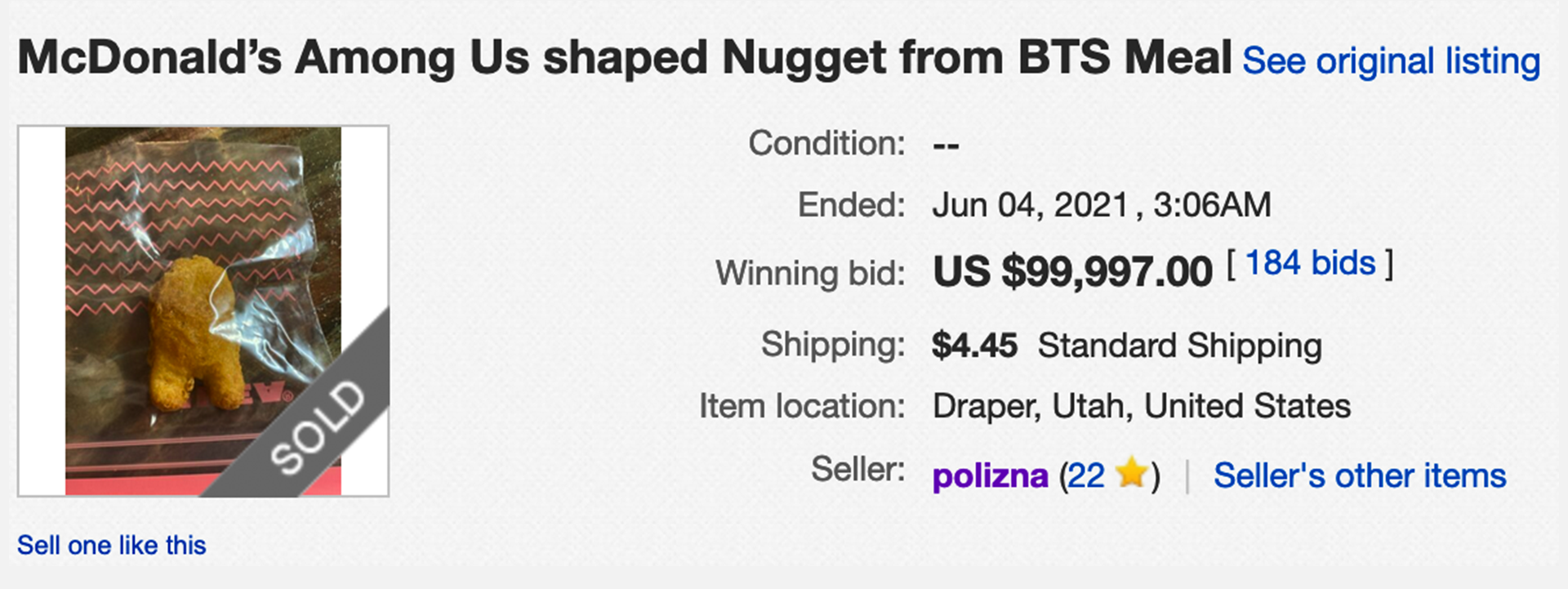 L'elenco dei McNugget tra noi.