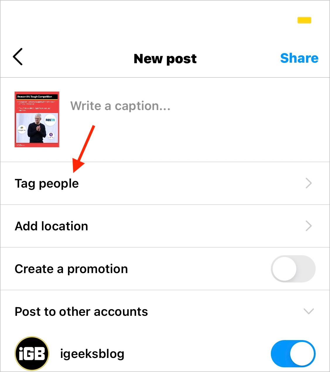 how to post photos on instagram from iphone