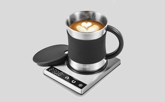 KitchenBoss Scalda Tazza Scaldatazza Caffe Scaldatazze con Regolazione della Temperatura a 3 velocità,Coffee Mug Warmer