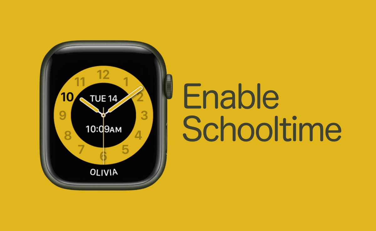 Abilita e utilizza la funzione Schooltime in watchOS su Apple Watch