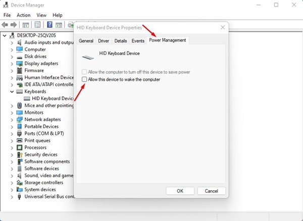 Come impedire a mouse e tastiera di riattivare PC Windows 11 IT Atsit