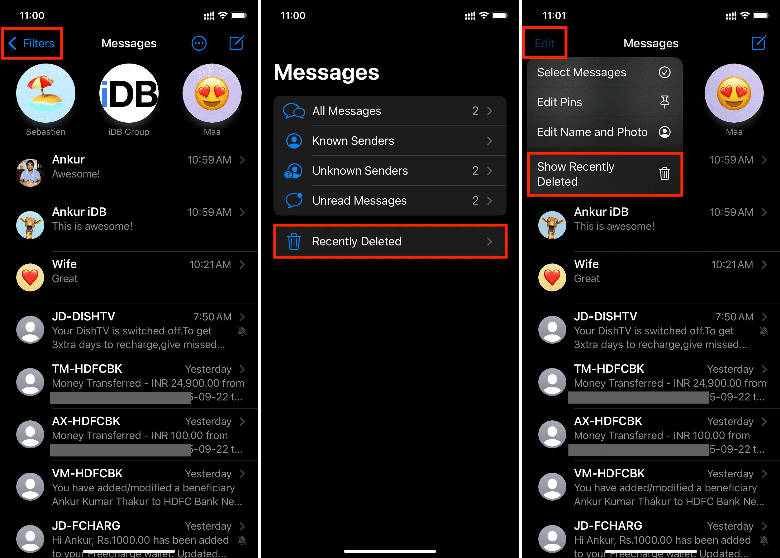 Come Vedere I Messaggi Eliminati Di Recente E Recuperarli Su IPhone