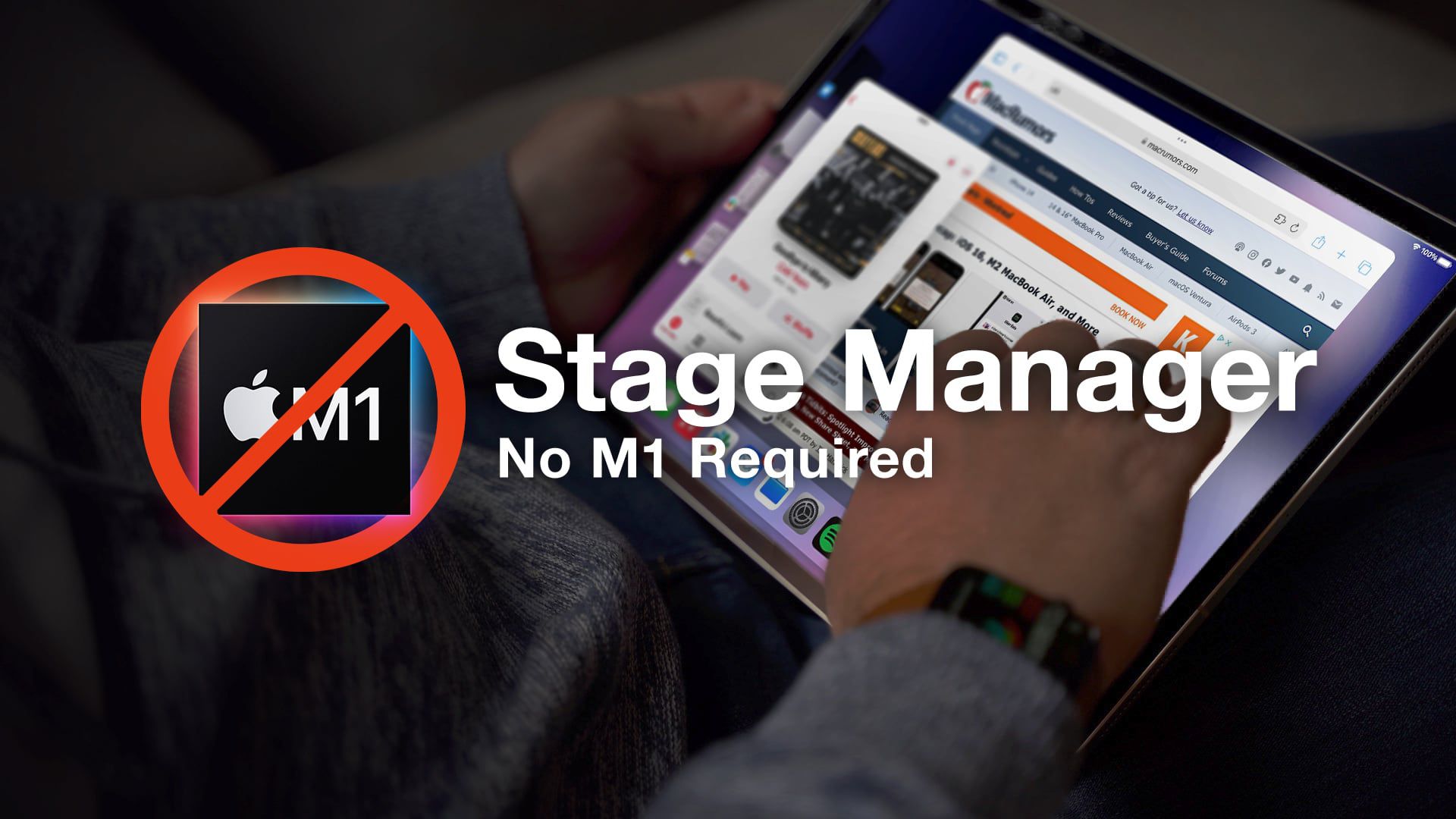 Test di Stage Manager su un iPad Pro 2018 con il nuovo iPadOS 16.1 Beta
