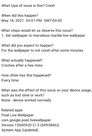 Android12ベータ1アップデートがエスカレートした後のgooglepixel Live Wallpaperのクラッシュと画面外のバッテリー情報の問題 Ja Atsit
