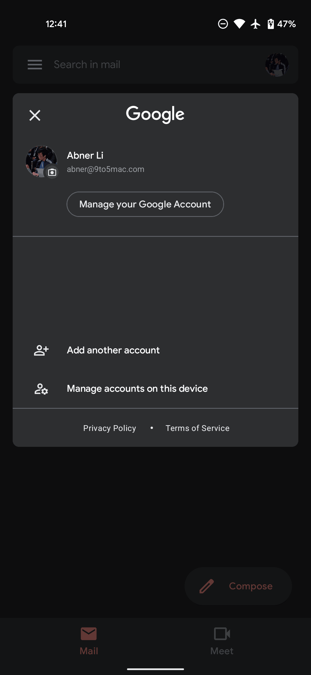 Gmailアプリでgoogleプロフィール写真をすばやく変更できるようになりました Ja Atsit