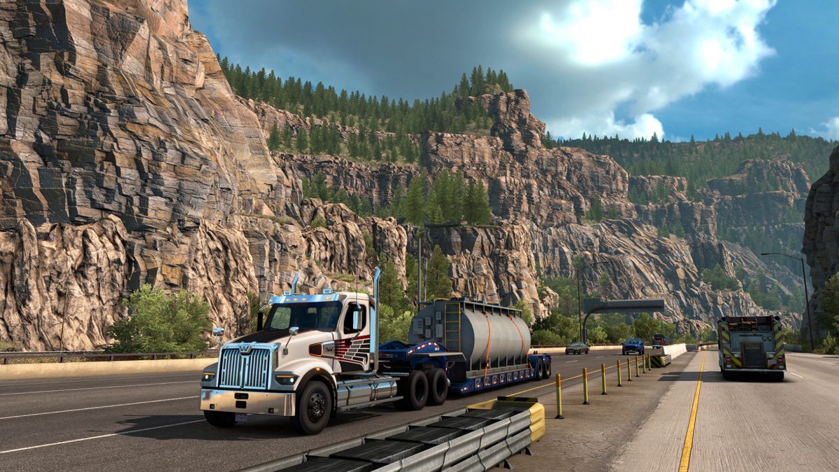 Linux上のAmericanTruck Simulator