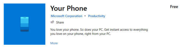 your-phone-app-in-microsoft-store