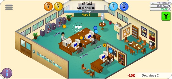 ゲーム開発タイクーンインディーゲームのスクリーンショット