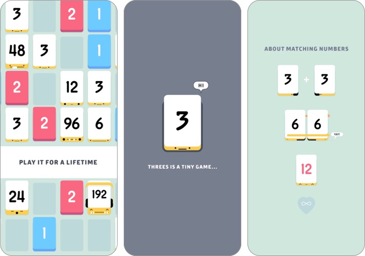 threesインディーゲームのスクリーンショット