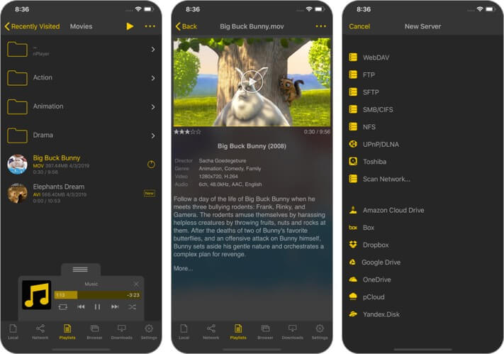 nplayerliteビデオプレーヤーiphoneおよびipadアプリのスクリーンショット