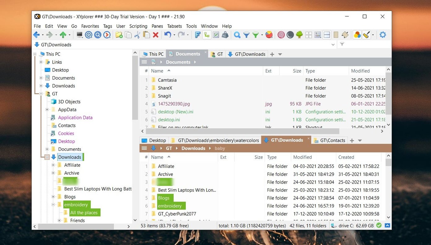 タブ4を備えたWindows10に最適なファイルエクスプローラー