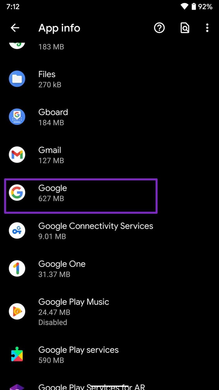 Selectグーグルアプリ