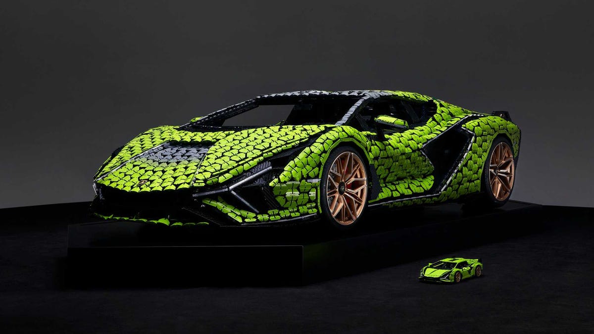 life-size lambo LEGO