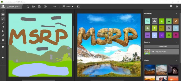 シンプルなブラシストロークを絵画に変換するnvidiacanvasアプリが無料で利用可能になりました Ja Atsit