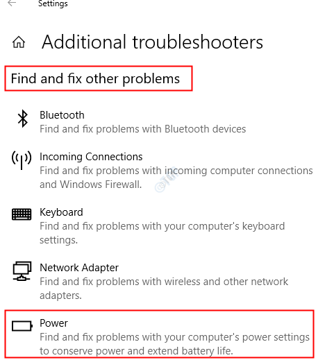 Additionl Toubleshooter