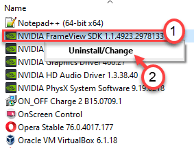 Nvidiaアプリのアンインストール最小