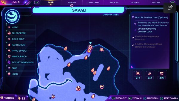 Ratchet＆Clank Rift Apart Savali lorb 10 map location
