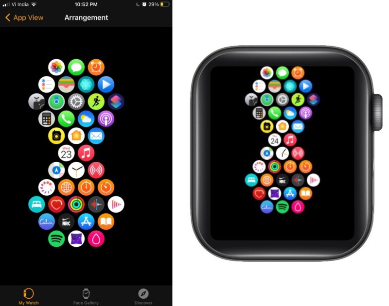 AppleWatchの時間を節約する砂時計