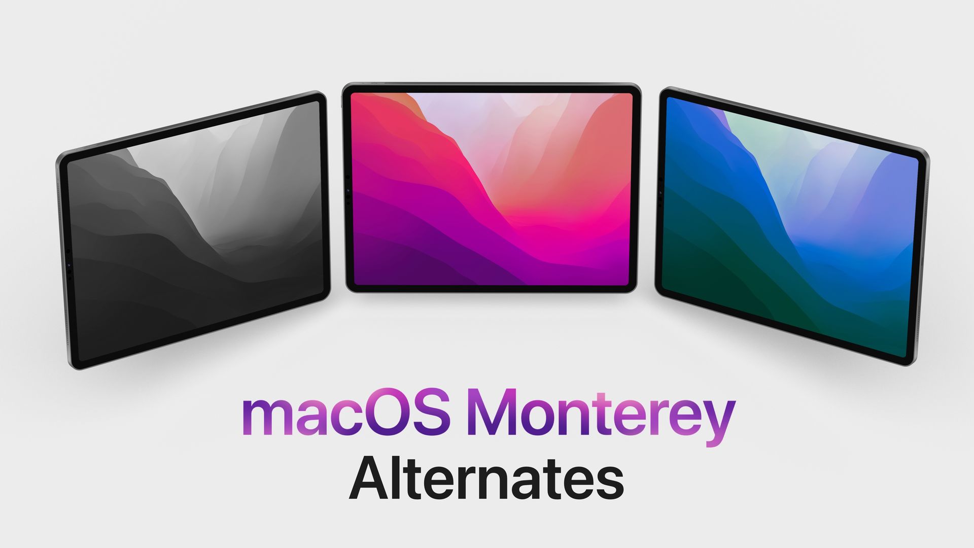 明暗モードでのmacosmontereyの壁紙のバリエーション Ja Atsit