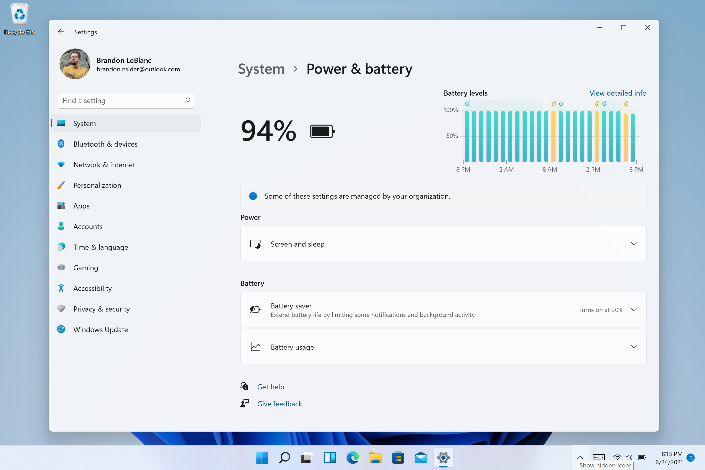 windows 11 settings