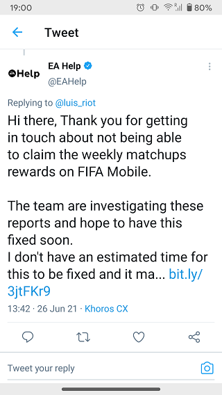 FIFA-Mobile-weekly-matchups-rewards-issue-acknowledgement