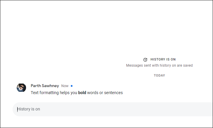 bold text--Google チャットのヒントとコツ