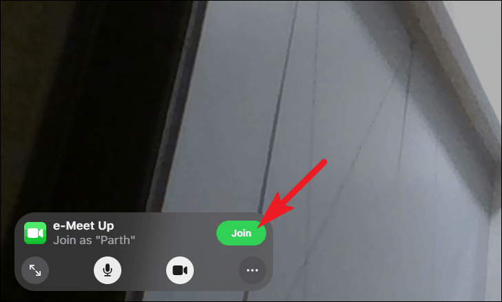参加をタップしてFacetime通話を開始