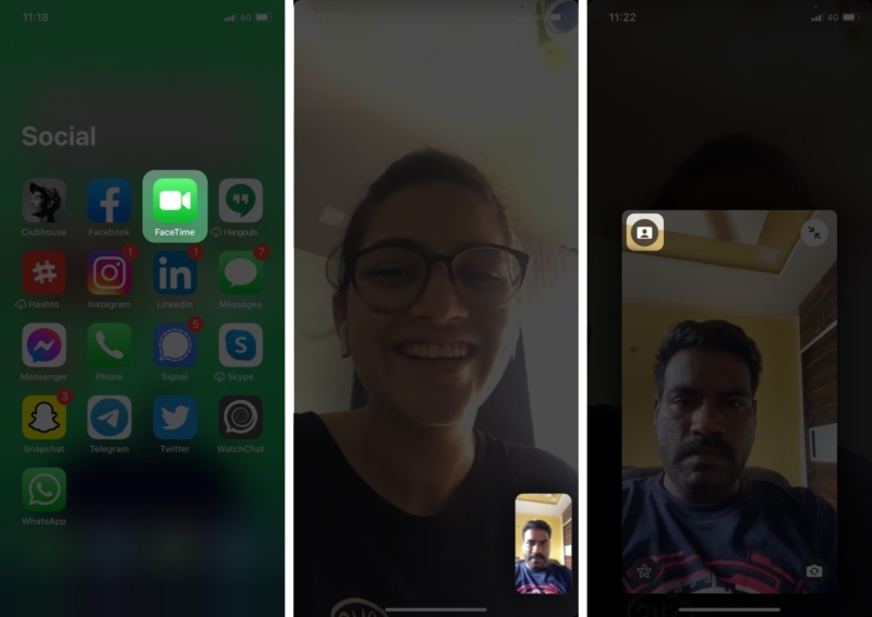 Ios 15 の Facetime ビデオ通話で背景をぼかす方法 Ja Atsit