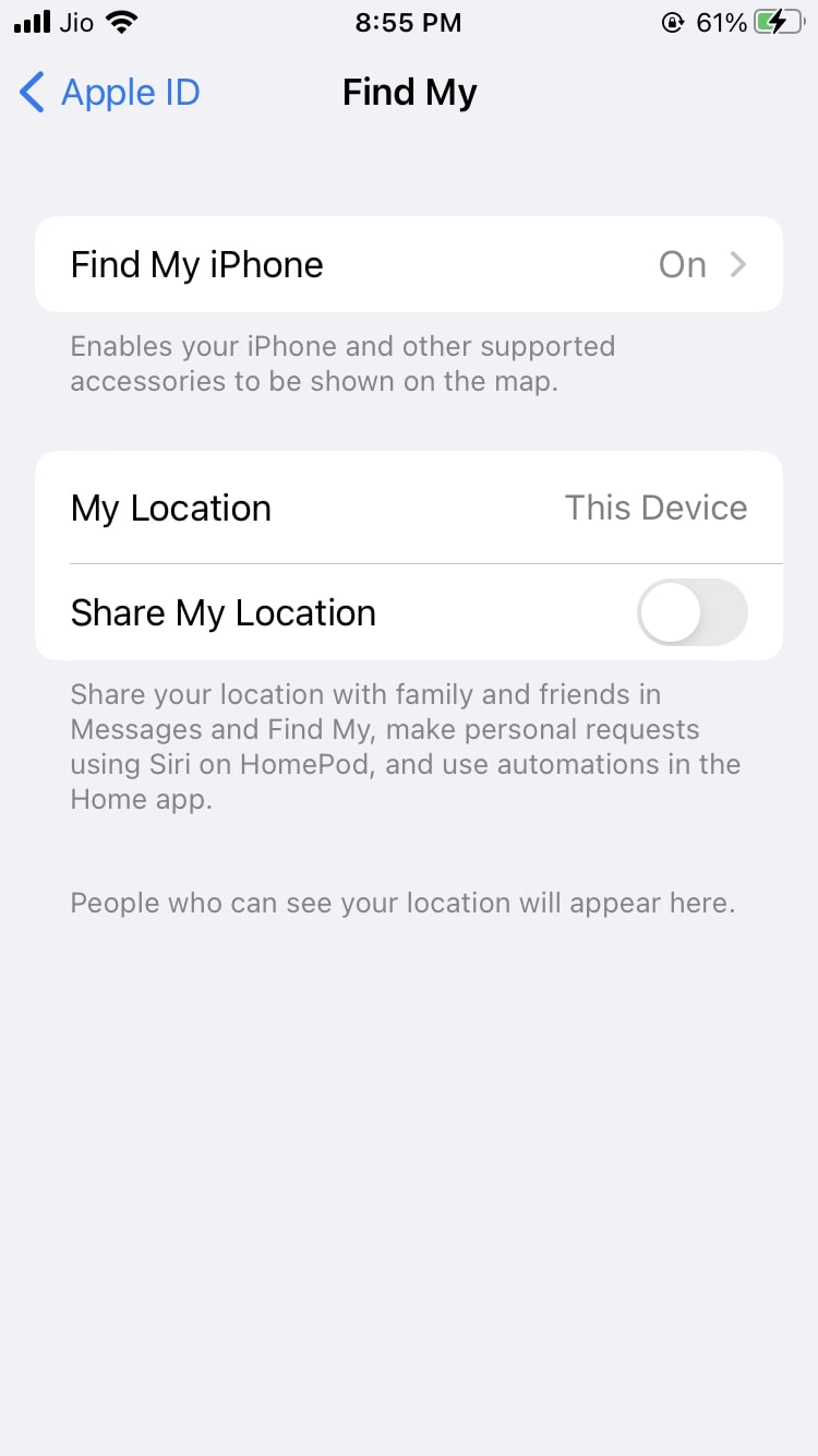 iPhone を探す