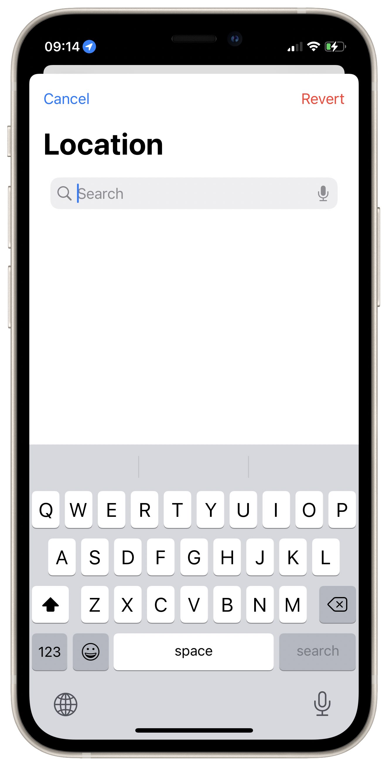 iOS 15 の Apple フォトの iPhone スクリーンショット画像が撮影された場所を調整するために使用される EXIF メタデータ エディター