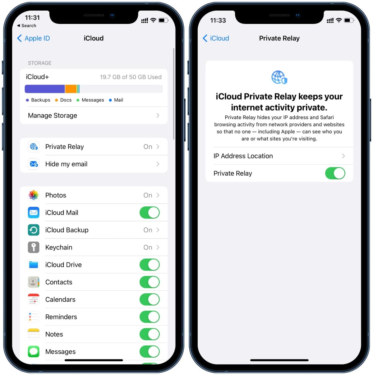 iOS 15：すべての新しいiCloud機能と改善点 - JA Atsit