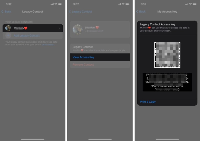 iOS15のiPhoneにデジタルレガシーアクセスキーをダウンロード