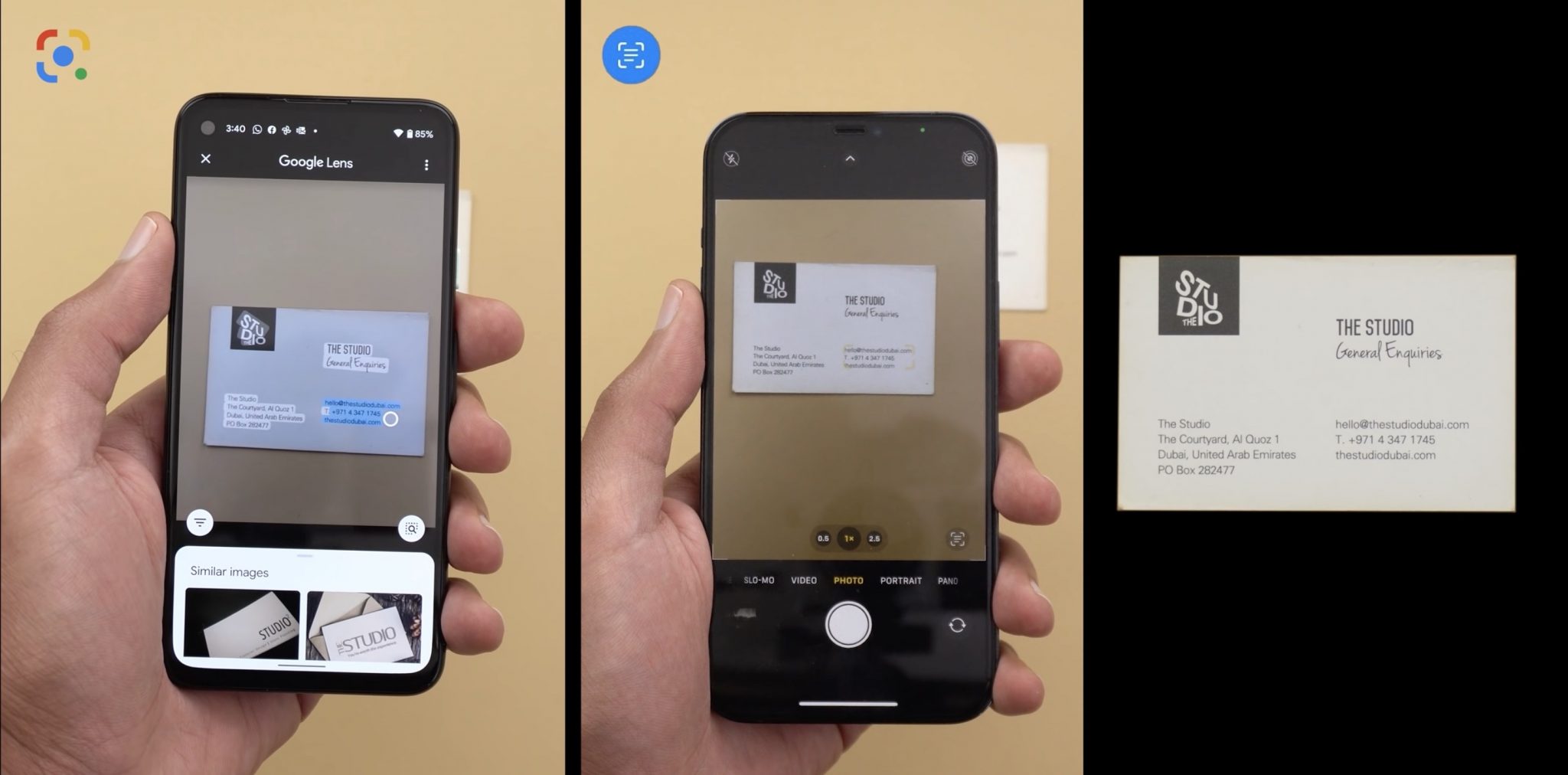 ios15ライブテキストとGoogleレンズandroid12