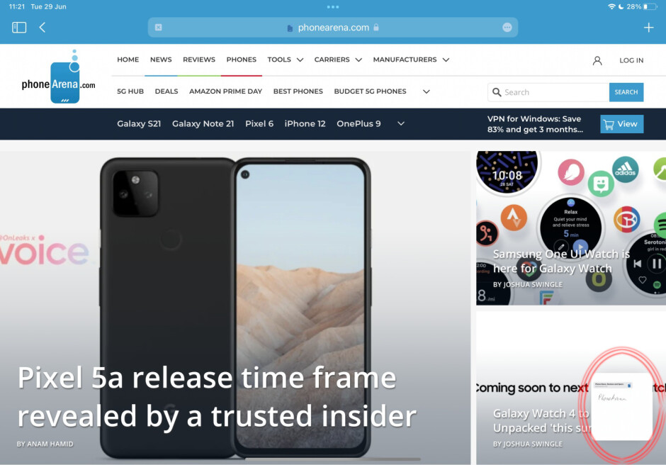 作成した場所に戻ると、クイックノートがポップアップ表示されます-iPadOS 15：クイックノートの使用方法