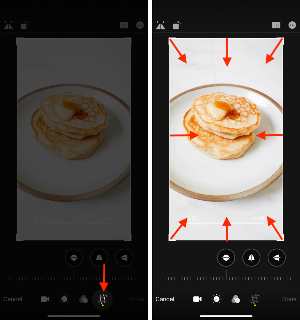 トリミング方法iPhone または iPad のビデオ