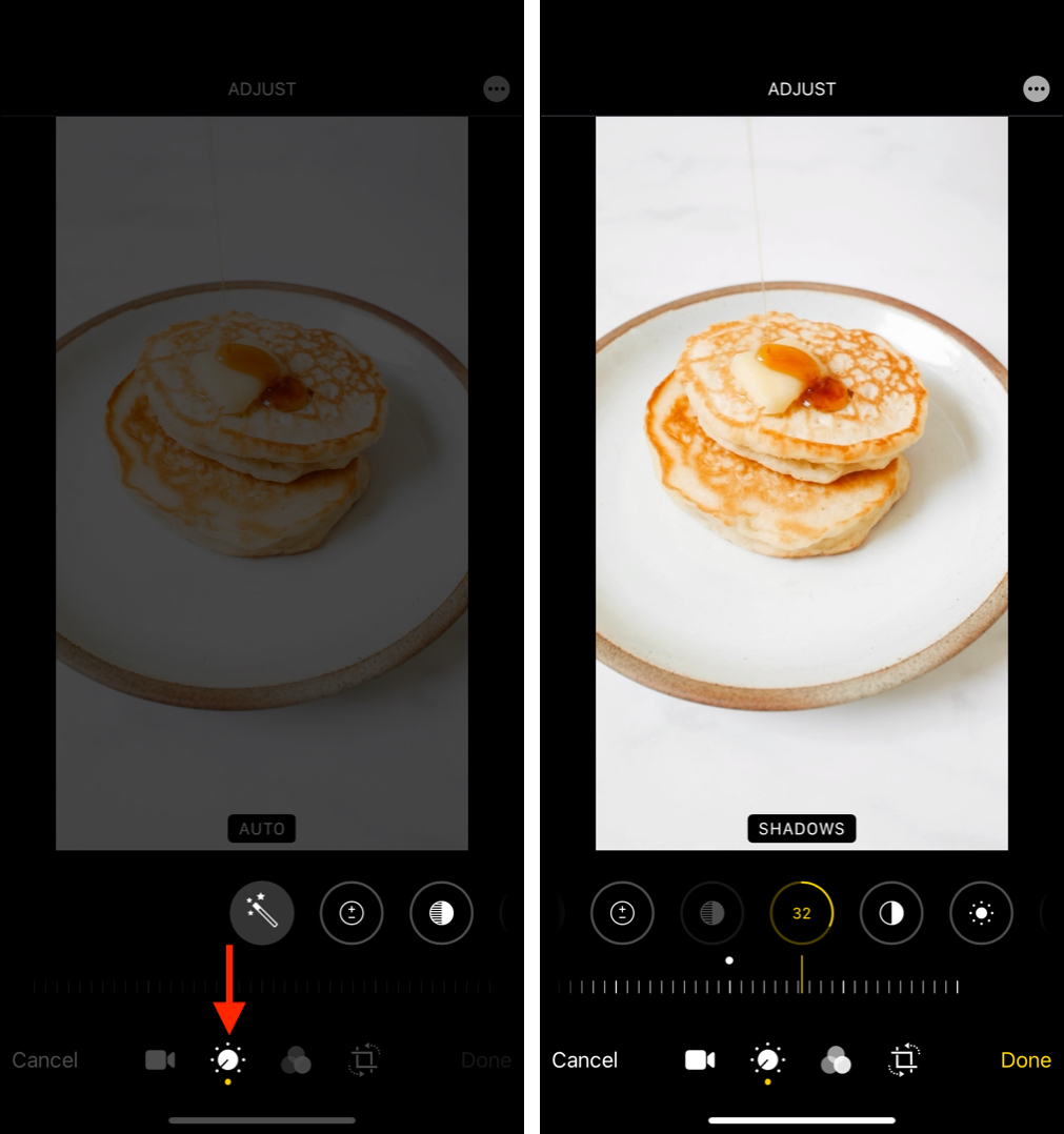 iPhone でビデオの視覚効果を手動で変更する方法