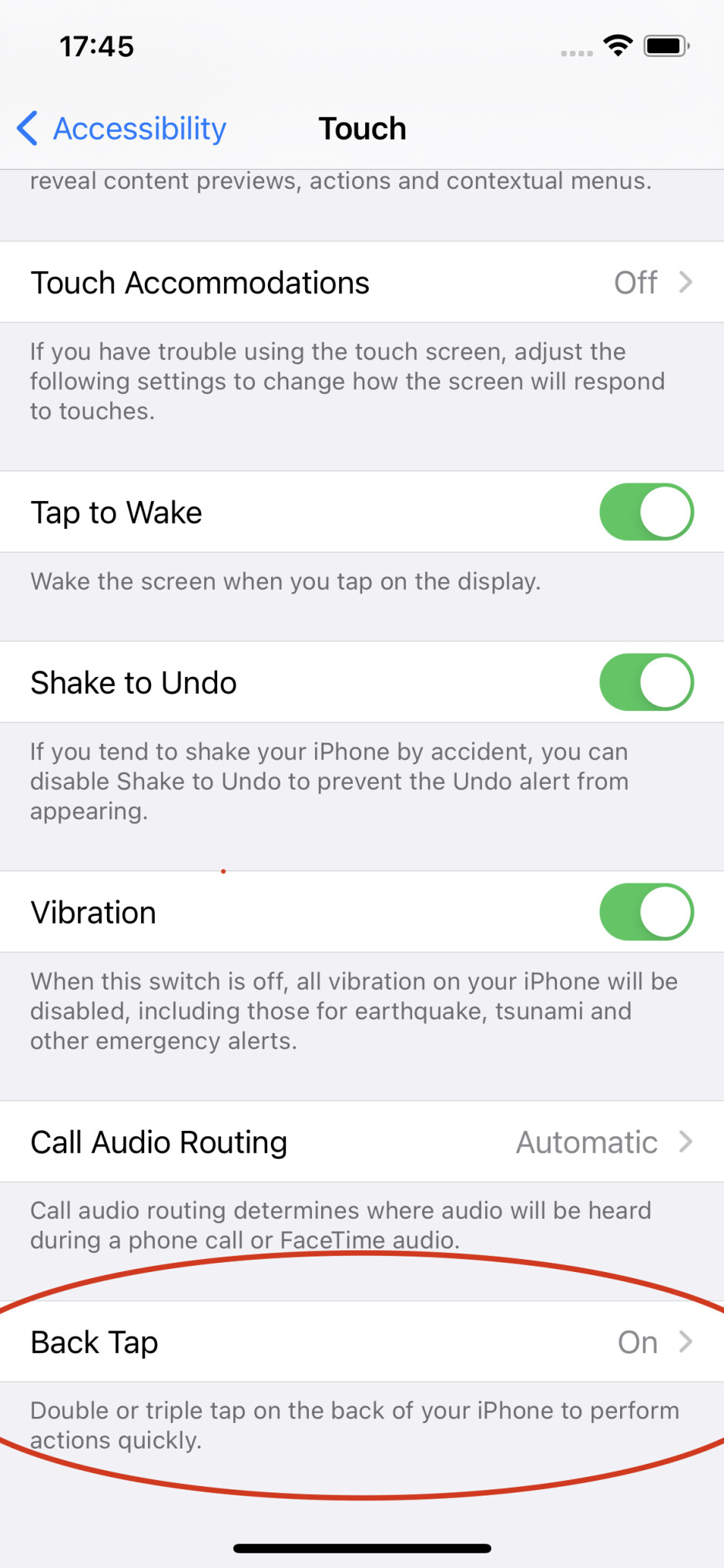 iPhoneでバックタップを使用していますか?