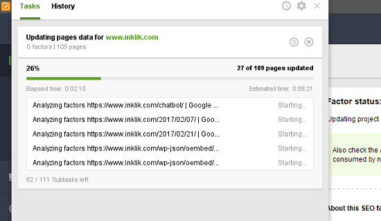 Page Speed Insights Updateing Data