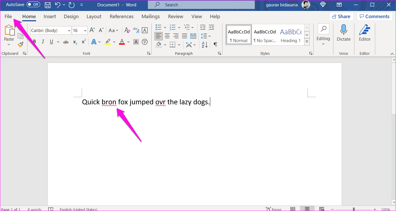 Microsoft Word 1 でスペル チェックが機能しない問題の修正