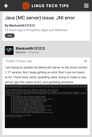 Minecraft 1 17 アップデート後に Jni エラーが発生しました インストールを確認してもう一度お試しください または Java 例外 Ja Atsit