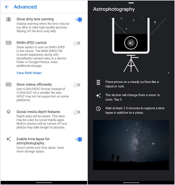 Pixel フォンは、今四半期の Pixel Feature Drop を通じてタイムラプス天体写真のサポートを受けます