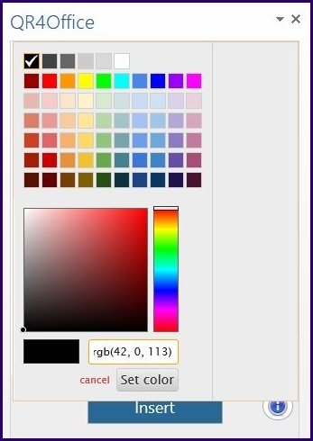Microsoftパッケージを使用してqrコードを作成するステップ10