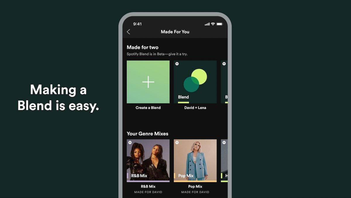 Spotifyは ユーザーがプレイリストを共同作成できるようにする新しい Blend ベータ版をリリース Ja Atsit