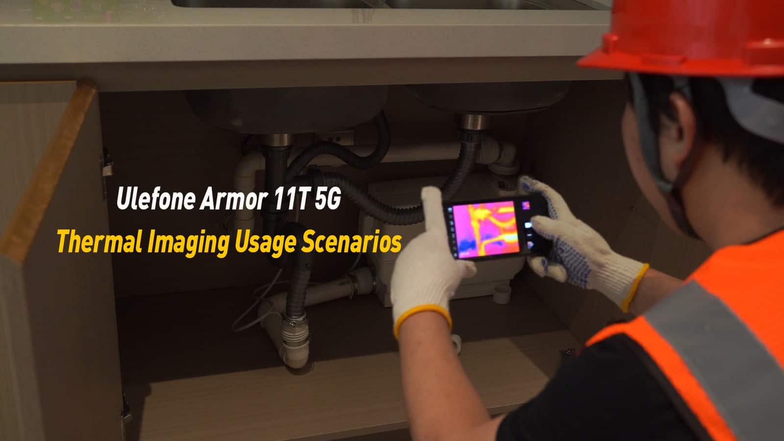 Ulefone Armor 11t 5g ビデオは 熱画像カメラの動作を示しています Ja Atsit