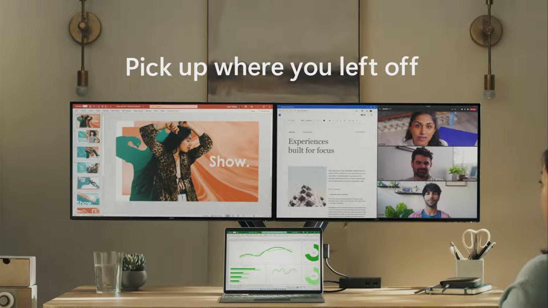 複数のモニター上のWindows11