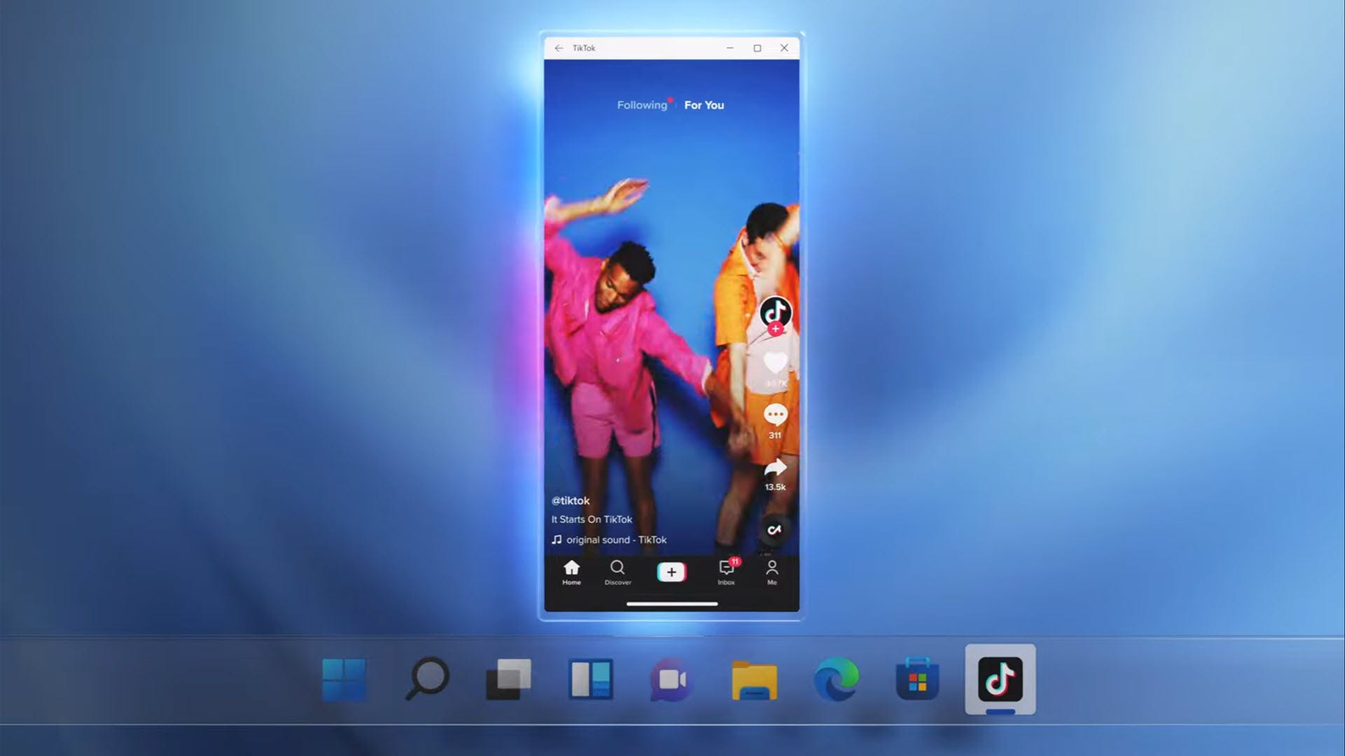 TikTok on Windows 11