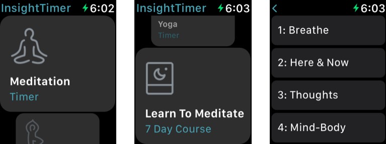 Insight Timer ：AppleWatch用瞑想アプリ