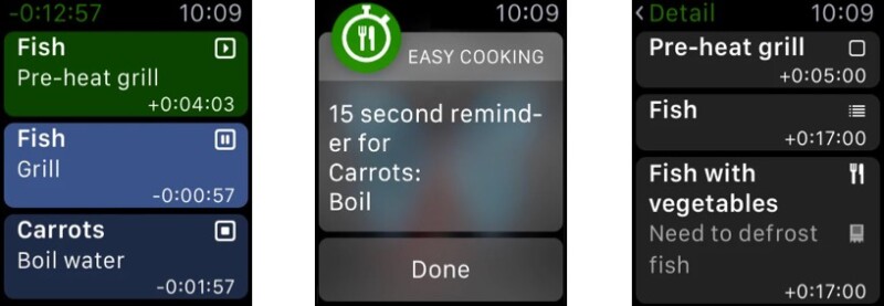 Easy Cooking Timer AppleWatch用アプリ