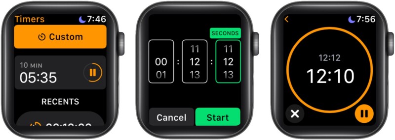 apple watch timer